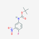(4-fluoro-3-nitrophenyl)carbamic acid tert butyl ester结构式