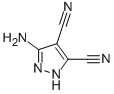 Structure of 3-amino-1H-pyrazole-4,5-dicarbonitrile