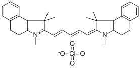 Structure of 4,5:4,5-DIBENZO-1,1,3,3,3,3-HEXAMETHYLINDADICARBOCYANINE PERCHLORATE