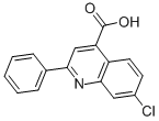 Structure of 4-QUINOLINECARBOXYLIC ACID,7-CHLORO-2-PHENYL-
