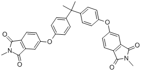 Structure of 2,2-BIS[4-(N-METHYLPHTHALIMIDO-4-OXY)PHENYL]PROPANE