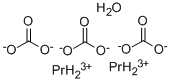 Structure of PRASEODYMIUM CARBONATE HYDRATE