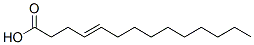 (E)-tetradec-4-enoic acid结构式
