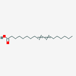 Structure of 9,11-octadecadienoic acid, (9Z,11Z)-