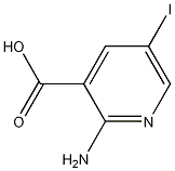 Structure of 2-Amino-5-iodo-3-pyridinecarboxylic acid
