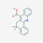 5,5-dimethyl-5,6-dihydrobenz[c]acridine-7-carboxylic acid结构式