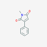 Structure of 1H-Pyrrole-2,5-dione, 1-methyl-3-phenyl-