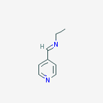 N-ethyl-1-pyridin-4-ylmethanimine结构式