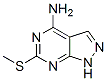6-(甲巯基)-1H-吡唑并[3,4-D]嘧啶-4-胺结构式