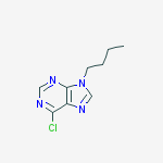 Structure of 9-butyl-6-chloro-9h-purine