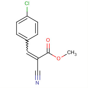 2-Propenoic acid, 3-(4-chlorophenyl)-2-cyano-, methyl ester结构式