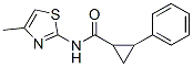 Structure of CYCLOPROPANECARBOXAMIDE,N-(4-METHYL-THIAZOL-2-YL)-2-PHENYL-