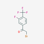 3-FLUORO-4-(TRIFLUOROMETHYL)PHENACYL BROMIDE结构式