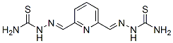 [[6-[(carbamothioylhydrazinylidene)methyl]pyridin-2-yl]methylideneamino]thiourea结构式