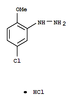 5-氯-2-甲氧基苯肼盐酸盐结构式
