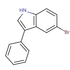 5-溴-3-苯基-1H吲哚结构式