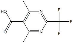4,6-dimethyl-2-(trifluoromethyl)pyrimidine-5-carboxylic acid结构式
