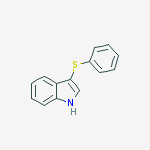 Structure of 1H-Indole, 3-(phenylthio)-
