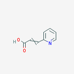 Structure of 2-Propenoic acid, 3-(2-pyridinyl)-, (E)-