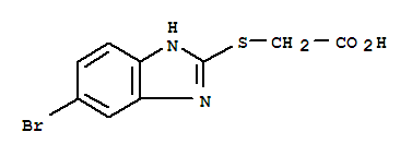 Structure of [(5-Bromo-1H-benzimidazol-2-yl)sulfanyl]acetic acid