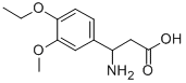 3-氨基-3-(4-乙氧基-3-甲氧基-苯基)丙酸结构式