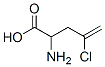 2-amino-4-chloro-pent-4-enoic acid结构式
