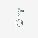 Phenylacetylene-2-13C 的化学结构式