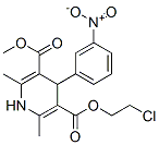 Structure of 2-chloroethyl methyl 1,4-dihydro-2,6-dimethyl-4-(3-nitrophenyl)pyridine-3,5-dicarboxylate