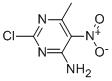 4-氨基-2-氯-6-甲基-5-硝基嘧啶结构式