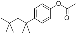 Structure of 4-(2,4,4-trimethylpentan-2-yl)phenyl acetate