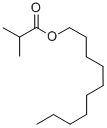 Structure of decyl isobutyrate