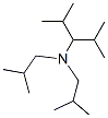 Structure of N-(1-isopropyl-2-methylpropyl)diisobutylamine