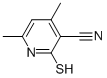 3-氰基-4,6-二甲基-2-硫基吡啶结构式