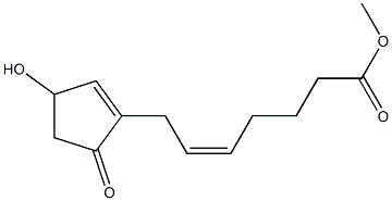 Structure of Methyl (5Z)-7-(3-hydroxy-5-oxo-1-cyclopenten-1-yl)-5-heptenoate