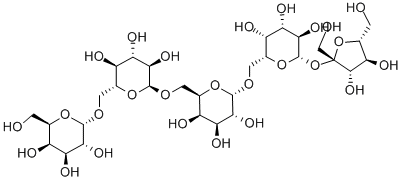 Structure of α-d-galp-(1→6)-α-d-galp-(1→6)-α-d-galp-(1→6)-α-d-glup(1←→2)-β-d-fruf