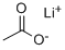 Structure of Lithium acetate