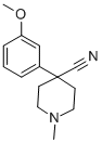 Structure of 1-METHYL-4-CYANO-4-(3-METHOXYPHENYL)-PIPERIDINE