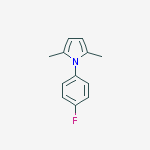 Chemical structure of 1H-Pyrrole, 1-(4-fluorophenyl)-2,5-dimethyl-