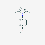 Structure of 1H-Pyrrole, 1-(4-ethoxyphenyl)-2,5-dimethyl-