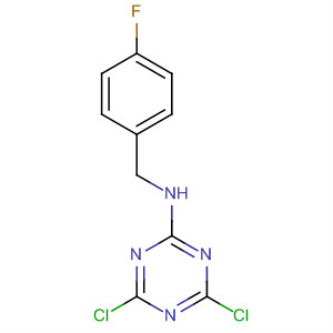 Structure of 1,3,5-Triazin-2-amine, 4,6-dichloro-N-[(4-fluorophenyl)methyl]-