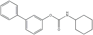 Structure of N-Cyclohexylcarbamic acid [1,1'-biphenyl]-3-yl ester