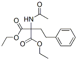 Structure of diethyl 2-acetamido-2-phenethyl-propanedioate