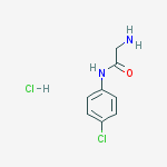 Acetamide, 2-amino-N-(4-chlorophenyl)-, monohydrochloride结构式