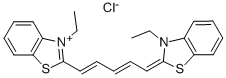 3-ETHYL-2-[5-(3-ETHYL-BENZOTHIAZOL-2(3H)-YLIDENE)PENTA-1,3-DIEN-1-YL]BENZO-THIAZOLIUM CHLORIDE结构式