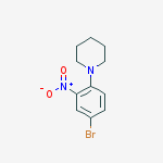 1-(4-bromo-2-nitrophenyl)piperidine结构式