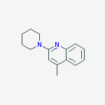 Structure of 4-methyl-2-(piperidin-1-yl)quinoline