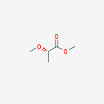 Structure of Propanoic acid, 2-methoxy-, methyl ester, (2S)-