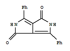 2,5-二氢-3,6-二苯基吡咯并[3,4-C]吡咯-1,4-二酮结构式