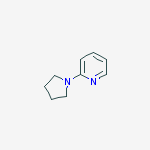 2-(1-Pyrrolidinyl)pyridine结构式