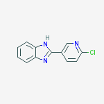 Structure of 2-(6-CHLORO-3-PYRIDINYL)-1H-1,3-BENZIMIDAZOLE